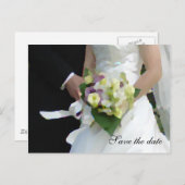 Save the Date Ankündigungspostkarte (Vorne/Hinten)