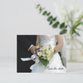 Save the Date Ankündigungspostkarte (Stehend Vorderseite)