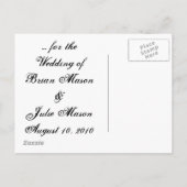 Save The Date... Ankündigungspostkarte (Rückseite)