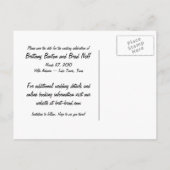 Save the Date Ankündigungspostkarte (Rückseite)