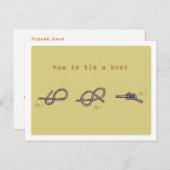 Save the Date Ankündigungspostkarte (Vorne/Hinten)