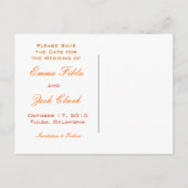 Save the Date Ankündigungspostkarte (Rückseite)