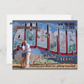 Save the Date Ankündigungspostkarte (Vorne/Hinten)