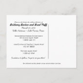 Save the Date Ankündigungspostkarte (Rückseite)