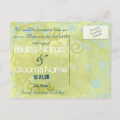 Save The Date- Ankündigungspostkarte (Rückseite)