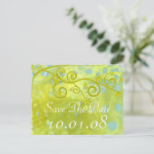 Save The Date- Ankündigungspostkarte (Stehend Vorderseite)