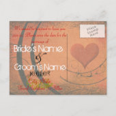 Save The Date- Ankündigungspostkarte (Rückseite)