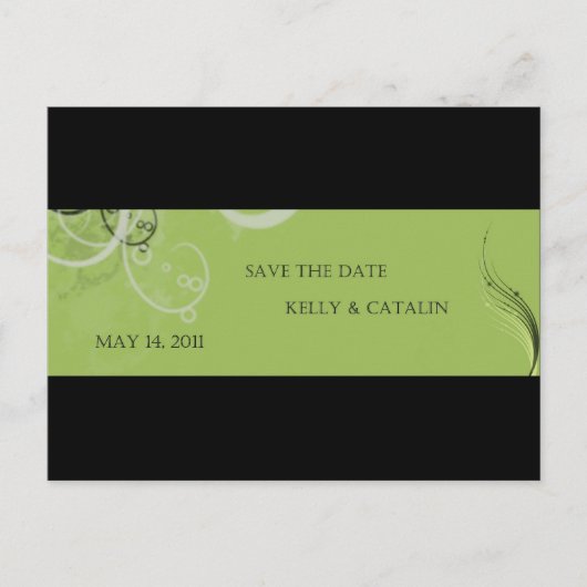 Save the Date Ankündigungspostkarte (Vorderseite)