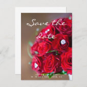 Save the Date Ankündigungspostkarte (Vorne/Hinten)