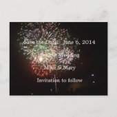 Save the Date Ankündigungspostkarte (Vorderseite)