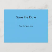 Save the Date Ankündigungspostkarte (Rückseite)