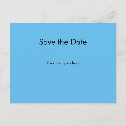 Save the Date Ankündigungspostkarte (Rückseite)