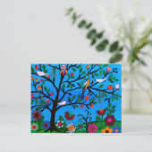 Save the Date Ankündigungspostkarte (Stehend Vorderseite)