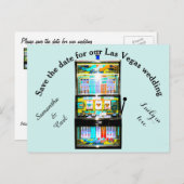 Save the Date Ankündigungspostkarte (Vorne/Hinten)