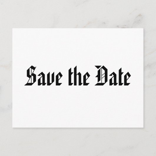 Save the Date Ankündigungspostkarte (Vorderseite)