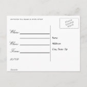 Save The Date Ankündigungspostkarte (Rückseite)