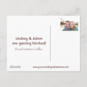 Save the Date Ankündigungspostkarte (Rückseite)