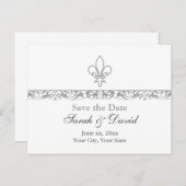 Save the Date anpassbar Ankündigungspostkarte (Vorne/Hinten)