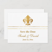 Save the Date anpassbar Ankündigungspostkarte (Vorne/Hinten)