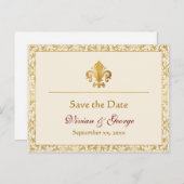 Save the Date anpassbar Ankündigungspostkarte (Vorne/Hinten)