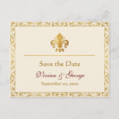 Save the Date anpassbar Ankündigungspostkarte (Vorderseite)