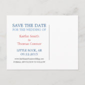 Save the Date - Anpassbar - Arkansas Ankündigungspostkarte (Rückseite)