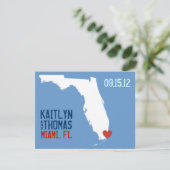 Save the Date - Anpassbar - Florida (Stehend Vorderseite)