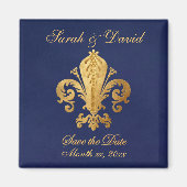 Save the Date anpassbar Magnet (Vorne)