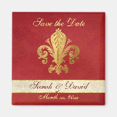 Save the Date anpassbar Magnet (Vorne)