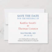 Save the Date - Anpassbar - Maryland / D.C. (Rückseite)