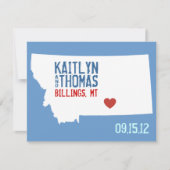 Save the Date - Anpassbar - Montana (Vorderseite)