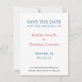 Save the Date - Anpassbar - New Jersey (Rückseite)