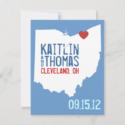 Save the Date - Anpassbar - Ohio (Vorderseite)
