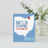 Save the Date - Anpassbar - Ohio (Stehend Vorderseite)