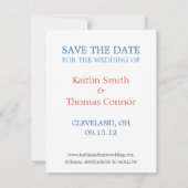 Save the Date - Anpassbar - Ohio (Rückseite)