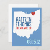 Save the Date - Anpassbar - Ohio (Vorne/Hinten)