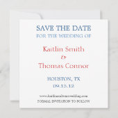 Save the Date - Anpassbar - Texas (Rückseite)