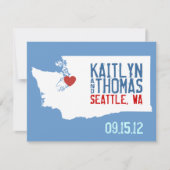 Save the Date - Anpassbar - Washington (Vorderseite)