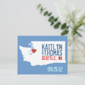 Save the Date - Anpassbar - Washington (Stehend Vorderseite)