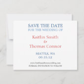 Save the Date - Anpassbar - Washington (Rückseite)