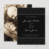 Save the Date anpassbare Einladung zur Hochzeit (Vorne/Hinten)
