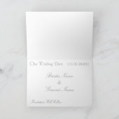 Save the Date anpassbare Grußkarten Ankündigung (Innenseite)