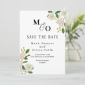 Save the Date - Anpassbare Hochzeitskarte (Stehend Vorderseite)
