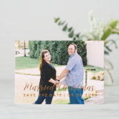 Save the Date anpassbare Weihnachtskarte Einladung (Stehend Vorderseite)