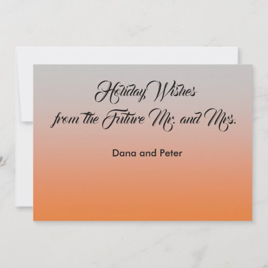 Save the Date anpassbare Weihnachtskarte Einladung (Rückseite)