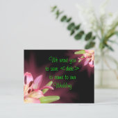 Save the Date anpassen Ankündigungspostkarte (Stehend Vorderseite)