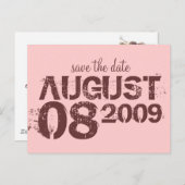 Save the Date - anpassen Ankündigungspostkarte (Vorne/Hinten)