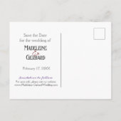 Save the Date anpassen Postkarte (Rückseite)