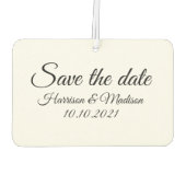 Save the Date, Anpassung der Ankündigung von Hochz Autolufterfrischer (Rückseite)