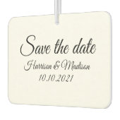 Save the Date, Anpassung der Ankündigung von Hochz Autolufterfrischer (Links)